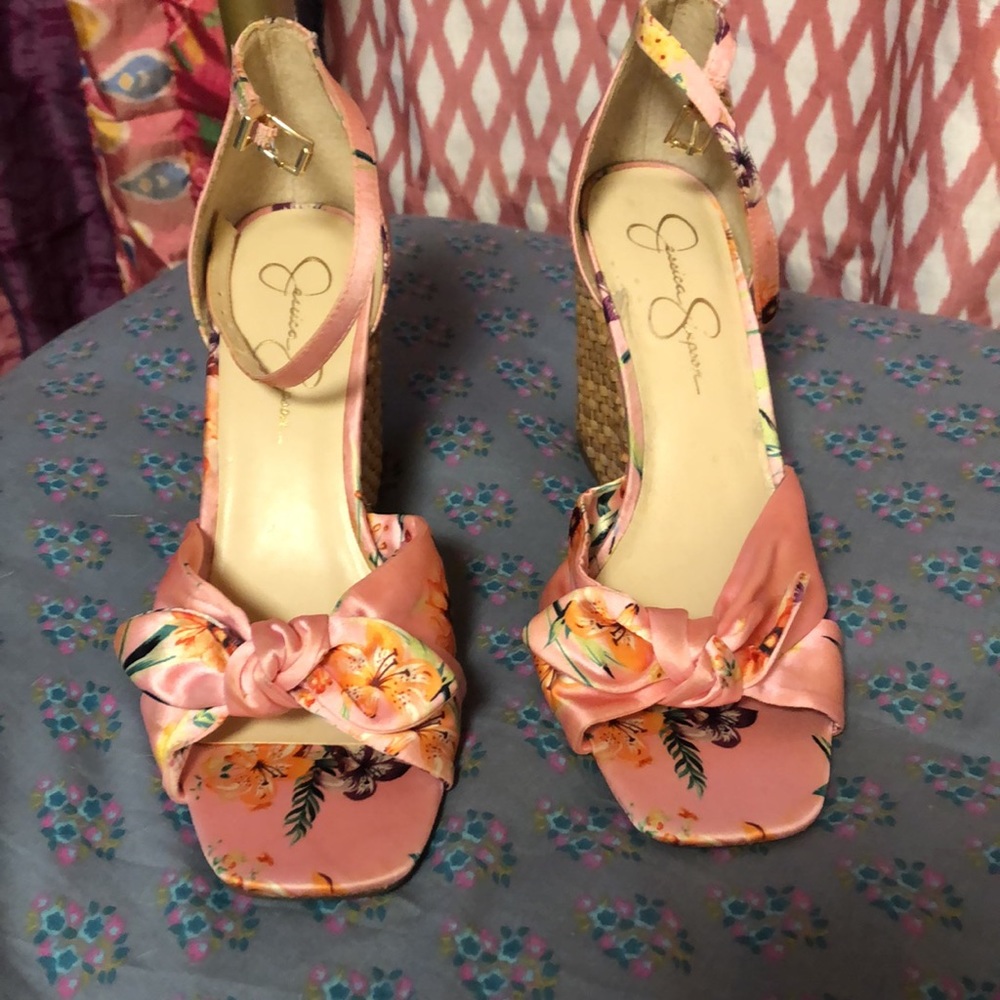 Nwot jessica Simpson sandal wedges Size 9 From Macy's